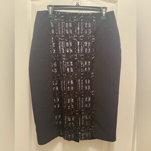 Worthington black sequin pencil skirt